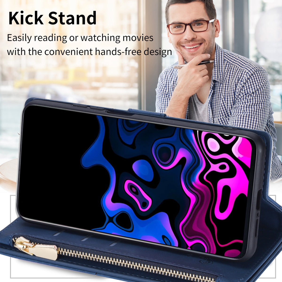 Color Splicing Case for Xiaomi Redmi Note 13 5G Phone Cover Zipper Pocket Wallet Shell Color Splicing Case for Xiaomi Redmi Note 13 5G Phone Cover Zipper Pocket Wallet Shell